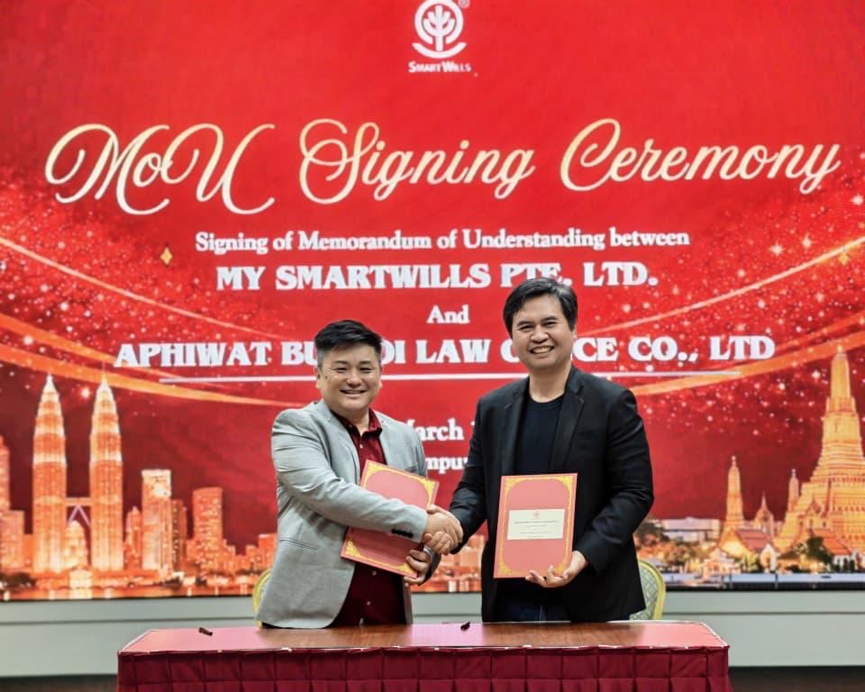MOU signing with SmartWills in Kuala Lumpur